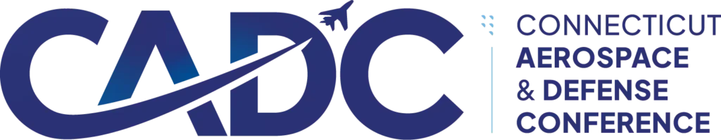 Logo THE CONNECTICUT AEROSPACE & DEFENSE CONFERENCE blu with no background